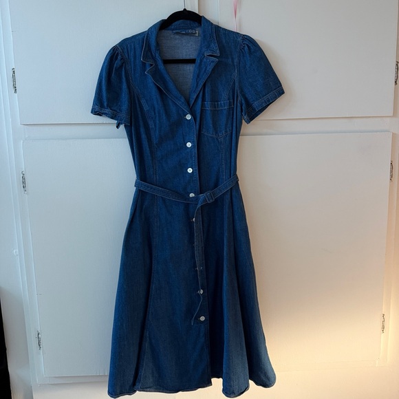 Polo Ralph Lauren Buttoned Denim Midi Dress Rare
medium deep indigo blue - Picture 6 of 10